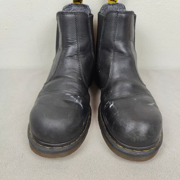 Dr Martens Fellside SD Safety Boots Mens 12 45 Black Leather Steel Toe Chelsea - Picture 4 of 12